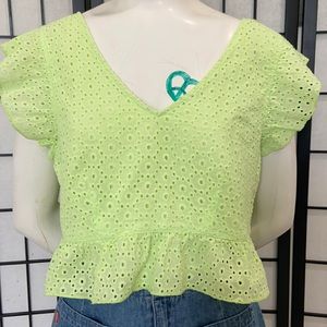Adorable Eyelet Crop Top